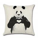 Kissen - Panda mit Herz